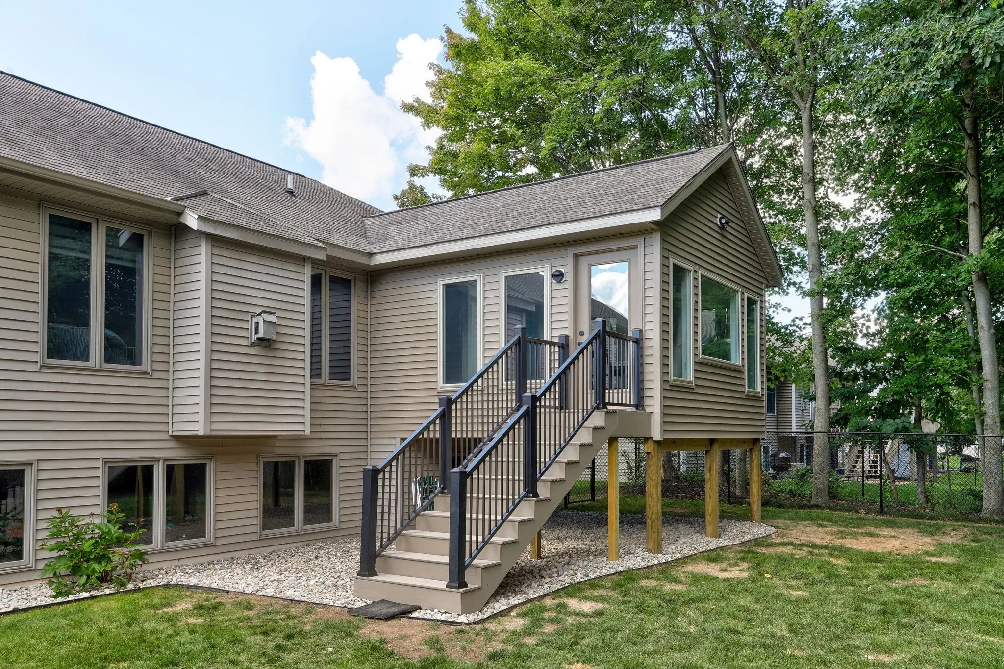 exterior four-season addition completed by TPC Construction in Grand Rapids