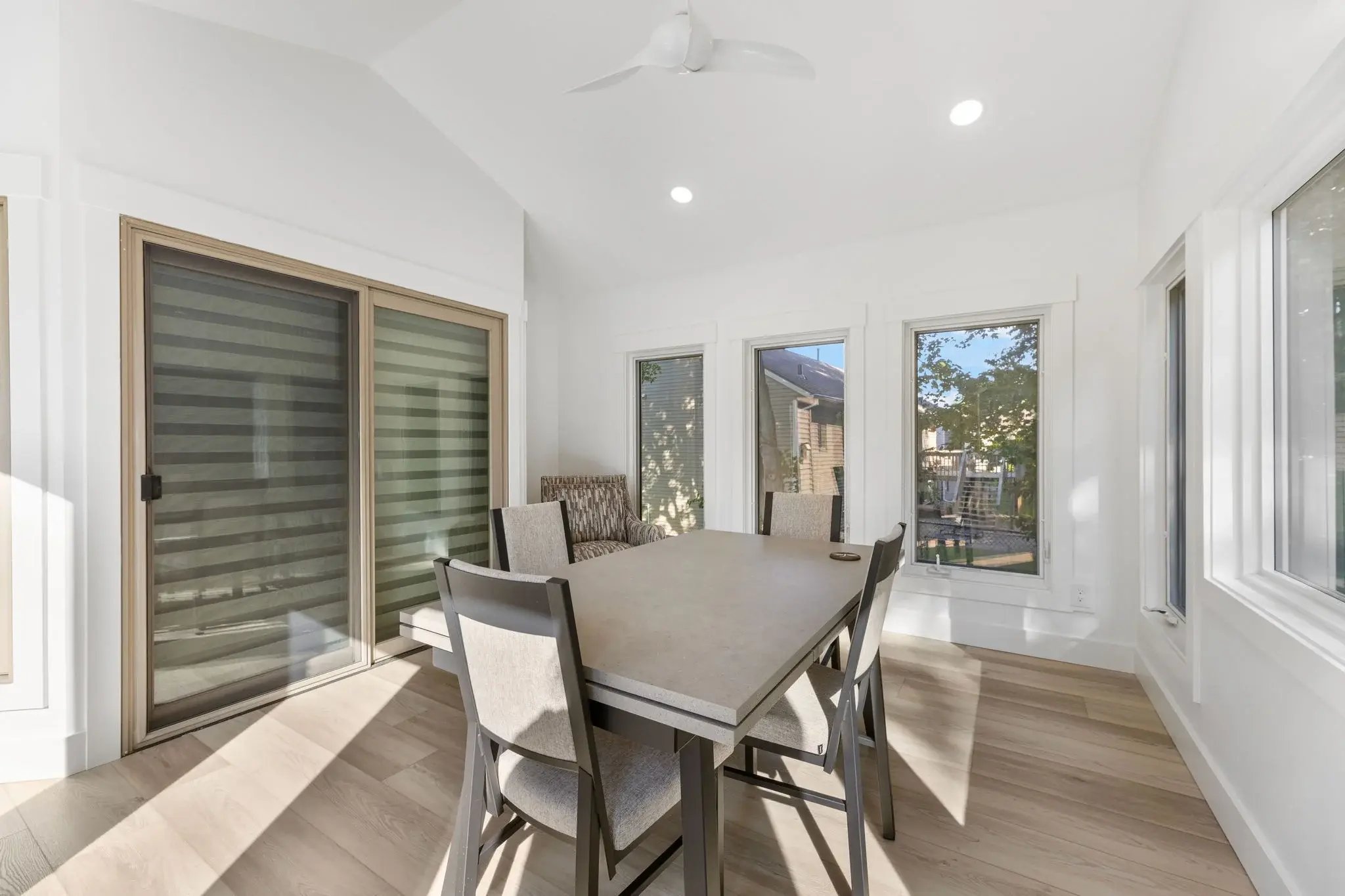 vaulted ceiling four-seaason addition completed by TPC Construction in Grand Rapids, MI