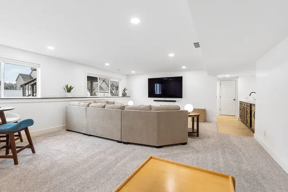 basement remodel in byron center