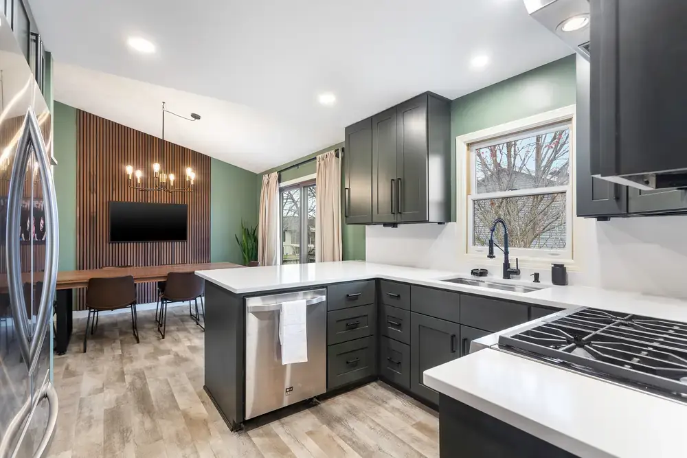 multi-room interior remodel